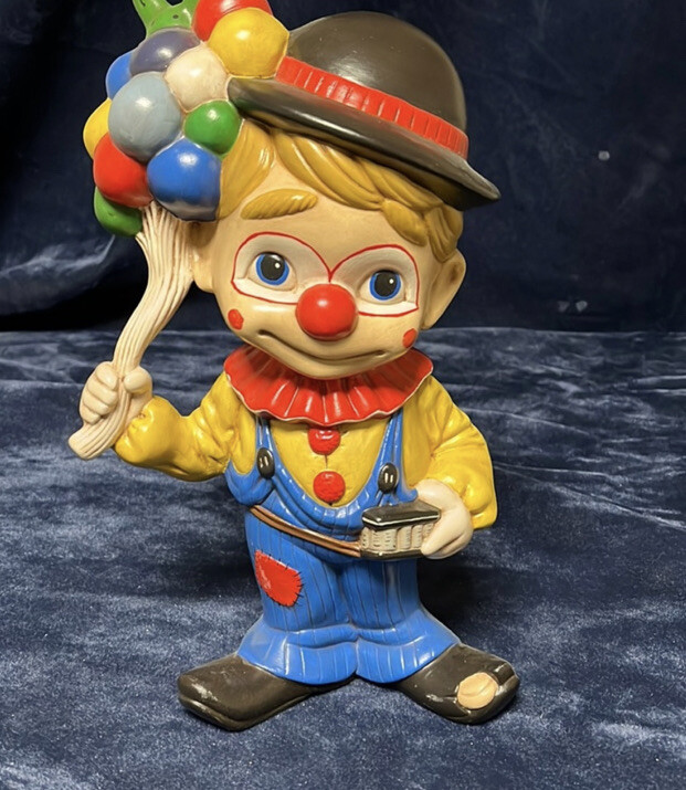 Cevik Clown Figurine USED ピエロ陶器人形置物 Cevik Clown Figurine USED ピエロ陶器人形置物