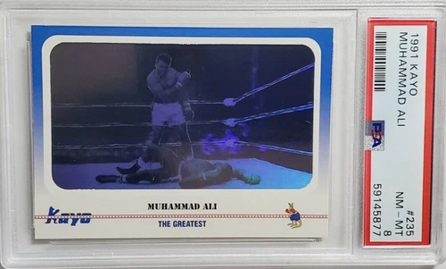 1991 Kayo #235 Muhammad Ali Hologram SP Card PSA 8 NM-MT BOXING HOF