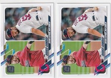 LOT (2) 2021 TOPPS UPDATE RC TREVOR STEPHAN NICK SANDLIN INDIANS SERIES S5306