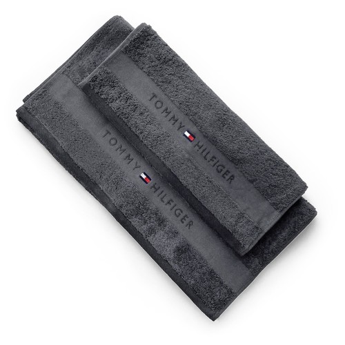 Asciugamani tris Tommy Hilfiger bagno telo doccia viso ospite spugna puro cotone - Imagen 27 de 33