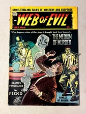 Web Of Evil #16 / 1954 / Pre-Code Horror Golden Age / Nice Mid-grade / Comic