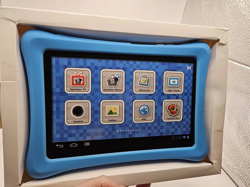 Parachoques Nabi 2 con placa de identificación personalizable de Fuhu, Inc (azul) nueva caja abierta  Foto 3 de 4