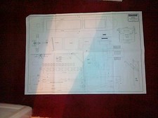 HMS SLINGER PÓŁSKALA 1918 KATAPULTA PRÓBNY STATEK PLAN MODELU