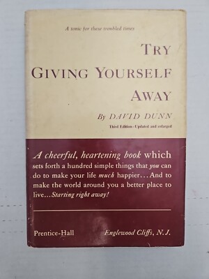 Try Giving Yourself Away - 1970 Christian Hardcover by David Dunn