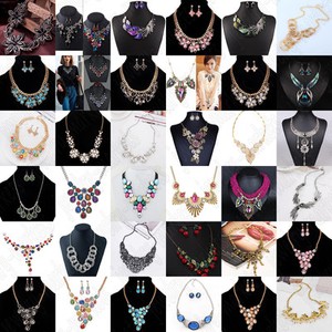 Fashion-Women-Bib-Flower-Crystal-Pendant-Statement-Chain-Chunky-Choker-Necklace