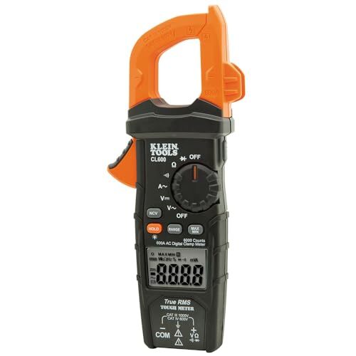 Pinza amperimétrica digital de rango automático Klein Tools CL600 600A AC - Imagen 7 de 9