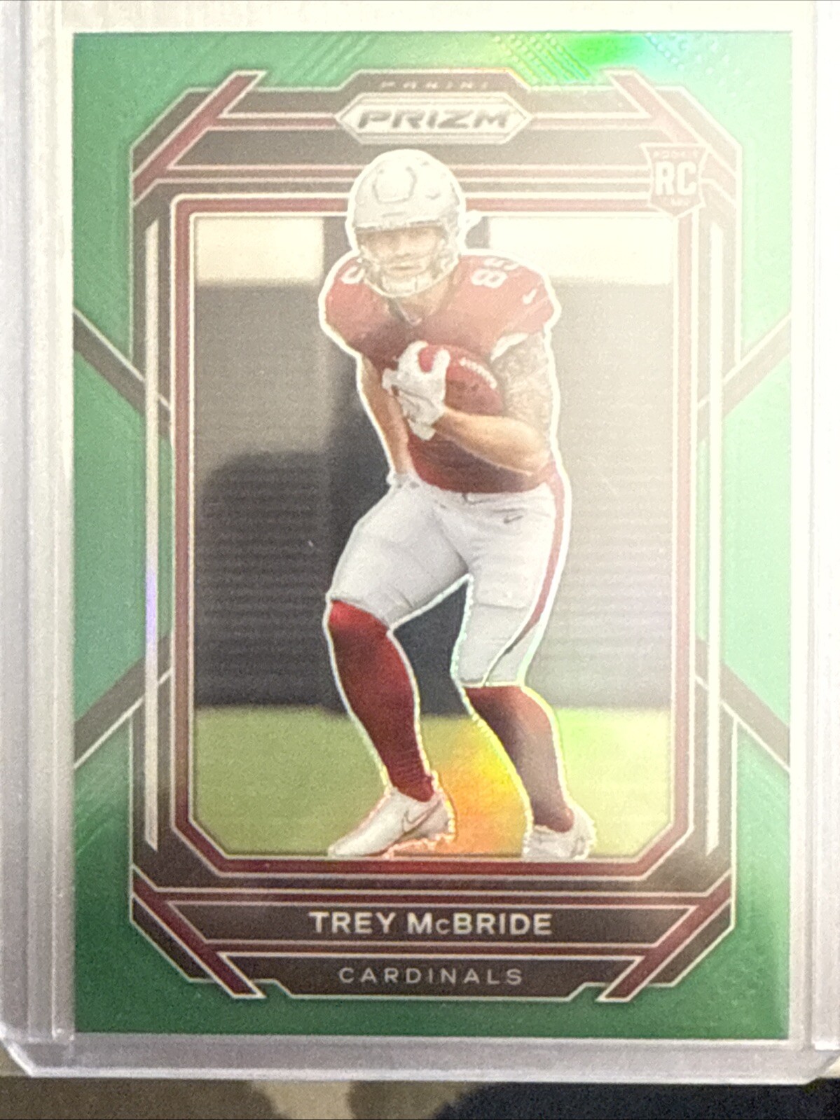 2022 Panini Prizm Trey McBride RC Green #327 (Rookie Card)