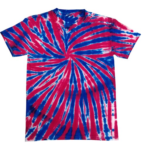 Blue TIE DYE T-SHIRT mens womens SIZE 