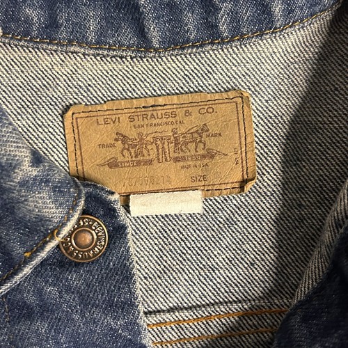 RARE Vintage 70s Levi's Orange Tab Denim Jean Jacket Type 3 Made In USA - Picture 3 of 6