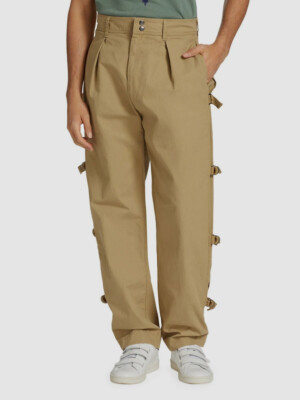 $660 Isabel Marant Men's Beige Ogeil Side Strap Pants Size 40