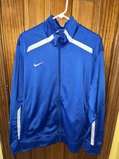 Men  s Nike Training Track Jacket / Royal Blue  White - Sz Large - Excellent