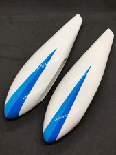 1 Pair Fiber Glass Wheel Pants Wheel Fairings for RC Airplane Plane F3A  US SHIP