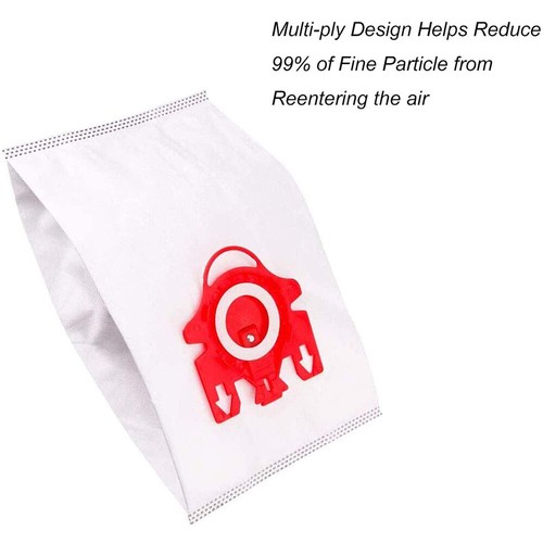 12 Vacuum Cleaner Bags For Miele FJM HYCLEAN Compact C1 C2 S4 S6 S291