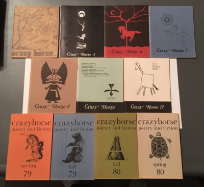 Crazy Horse Poetry And Fiction Lot - 4, 5, 6, 7, 8, 13, 17, 18, 19, 20, 21
