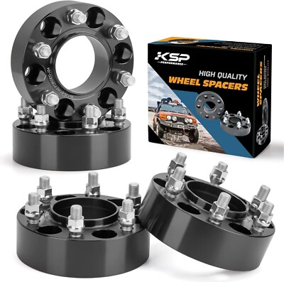#ad KSP 4pcs 2#x27;#x27; 6x135mm M14x1.5 Hubcentric Wheel Spacers for 2015 2025 Ford F150 $137.99