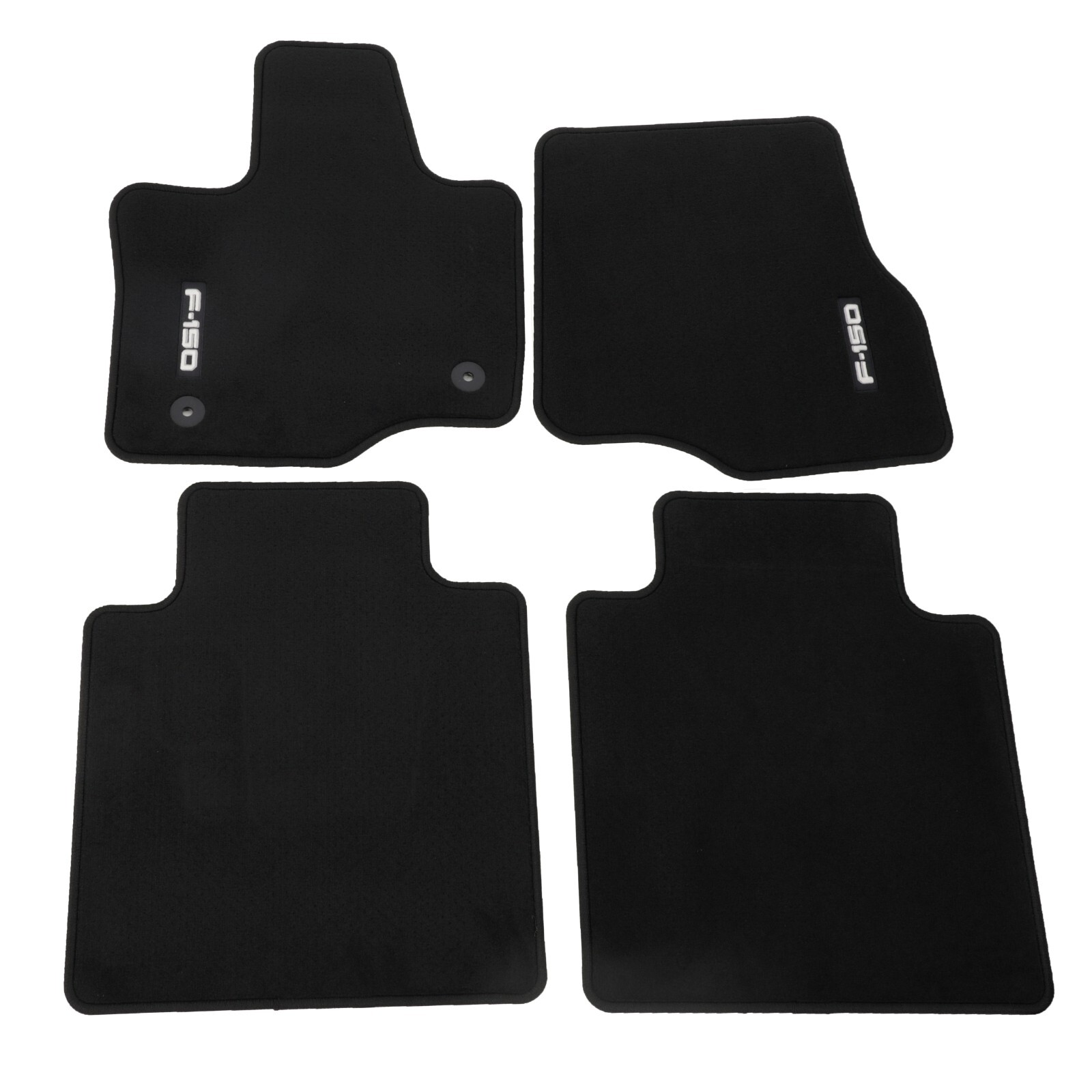 Juego de alfombrillas de piso de alfombra delanteras y traseras para F-150 2017-2018 (P/N JL3Z1613300AA)