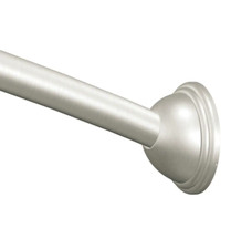 Moen CSR2165BN - 60" Curved Shower Rod with Pivoting Flanges in Brushed Nickel