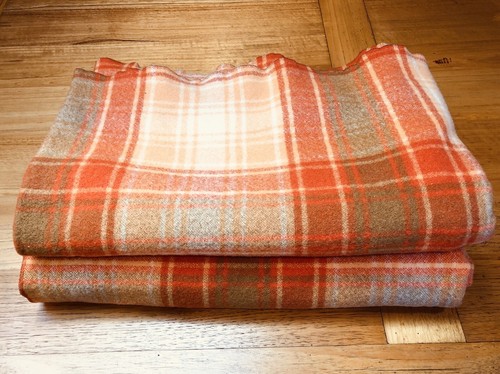 Vintage Cosylite - Pure New Big Wool Blanket - Manufactured by Mosgeil- Check - Foto 6 di 7