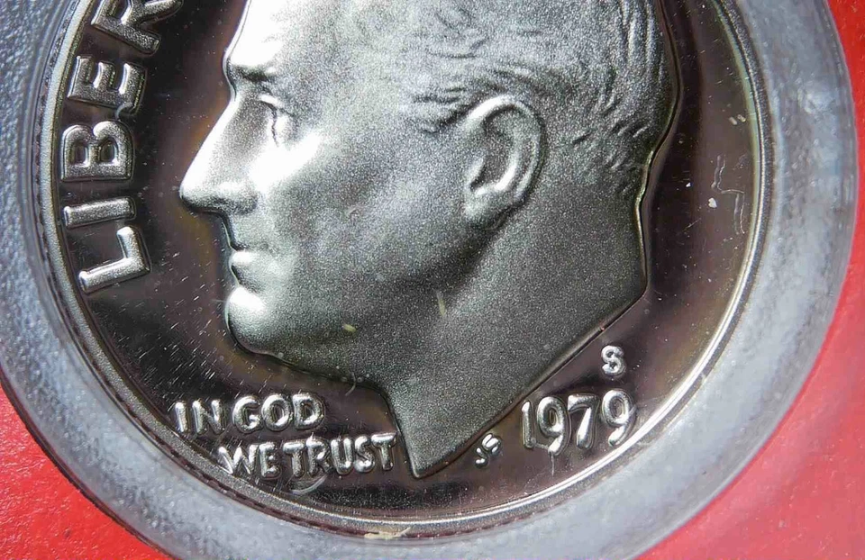 1979-S U.S. Mint 6 Coin Proof Set Type II 2  w/Nickle & Dime Type II - Image 4 of 4