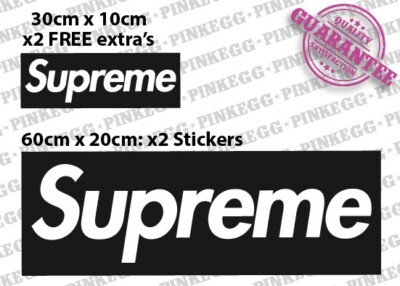 X2 - XL SUP Custom Size Vinyl Decals 60cm X 20cm Plus free Extra's