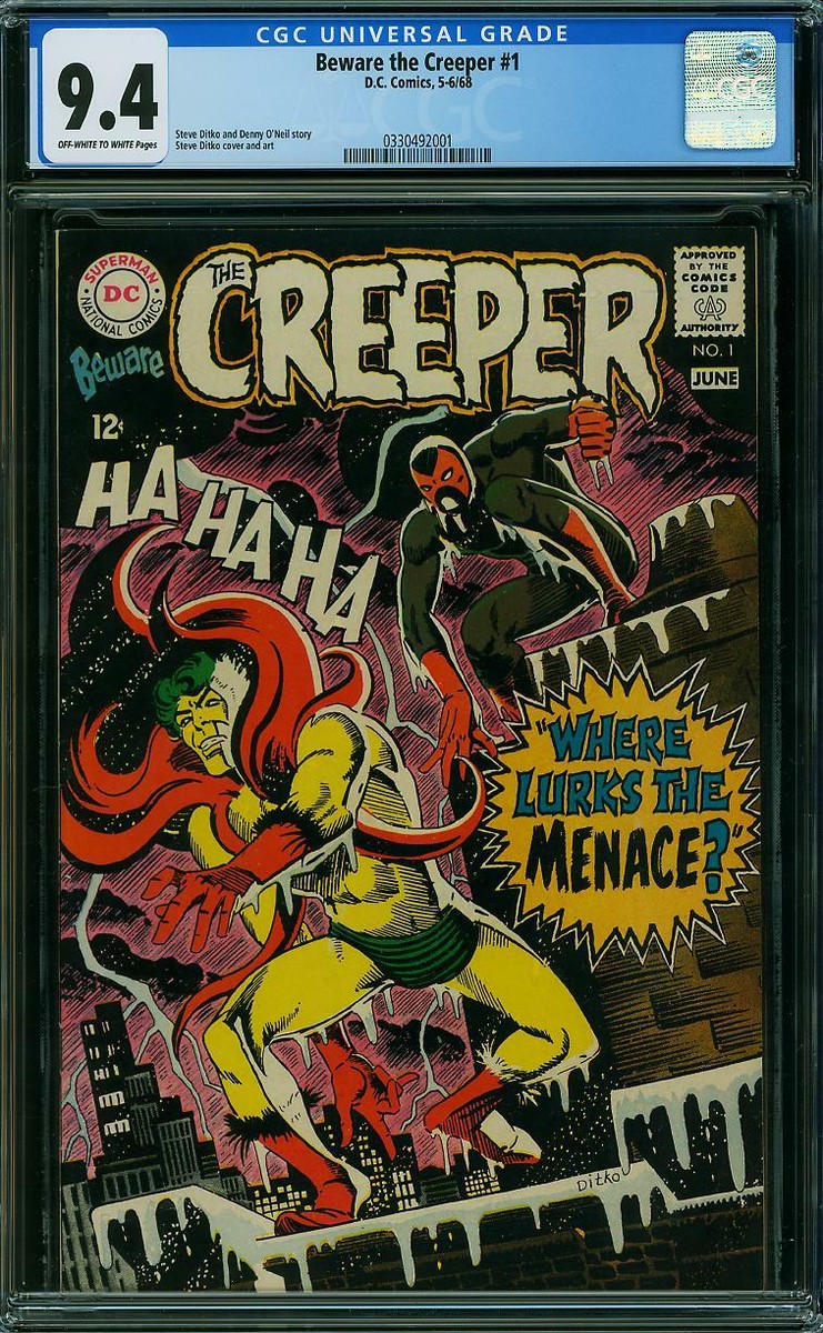 Beware the Creeper #1 CGC 9.4 DC 1968 Rare Book in High Grade K4