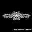 miniatura 2  - Plata Rhinestone Diamante Apliques De Cristal Motivo Coser Parche De Novia Boda