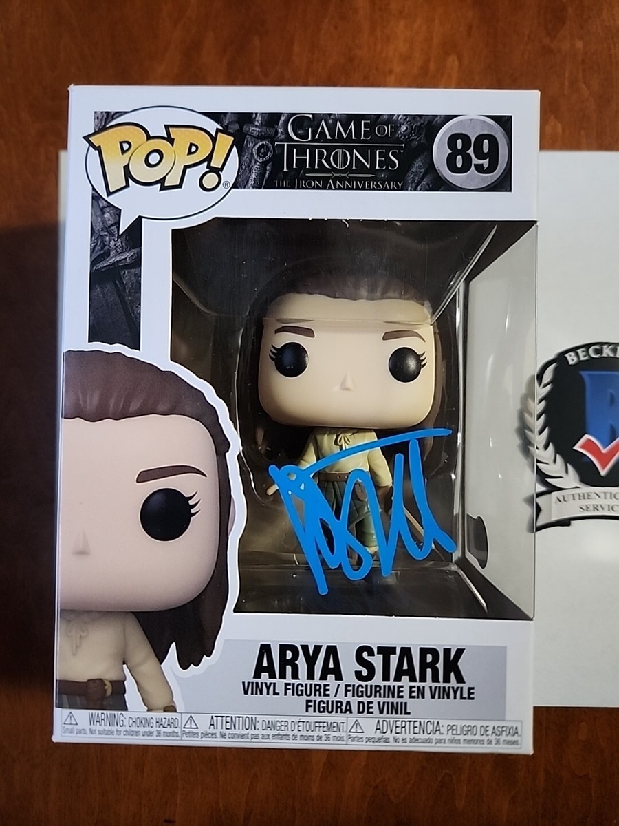 MAISIE WILLIAMS SIGNED ARYA GAME OF THRONES FUNKO POP