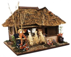 Billy Handmade Miniature Dollhouse Model Kit Tono Thatched House