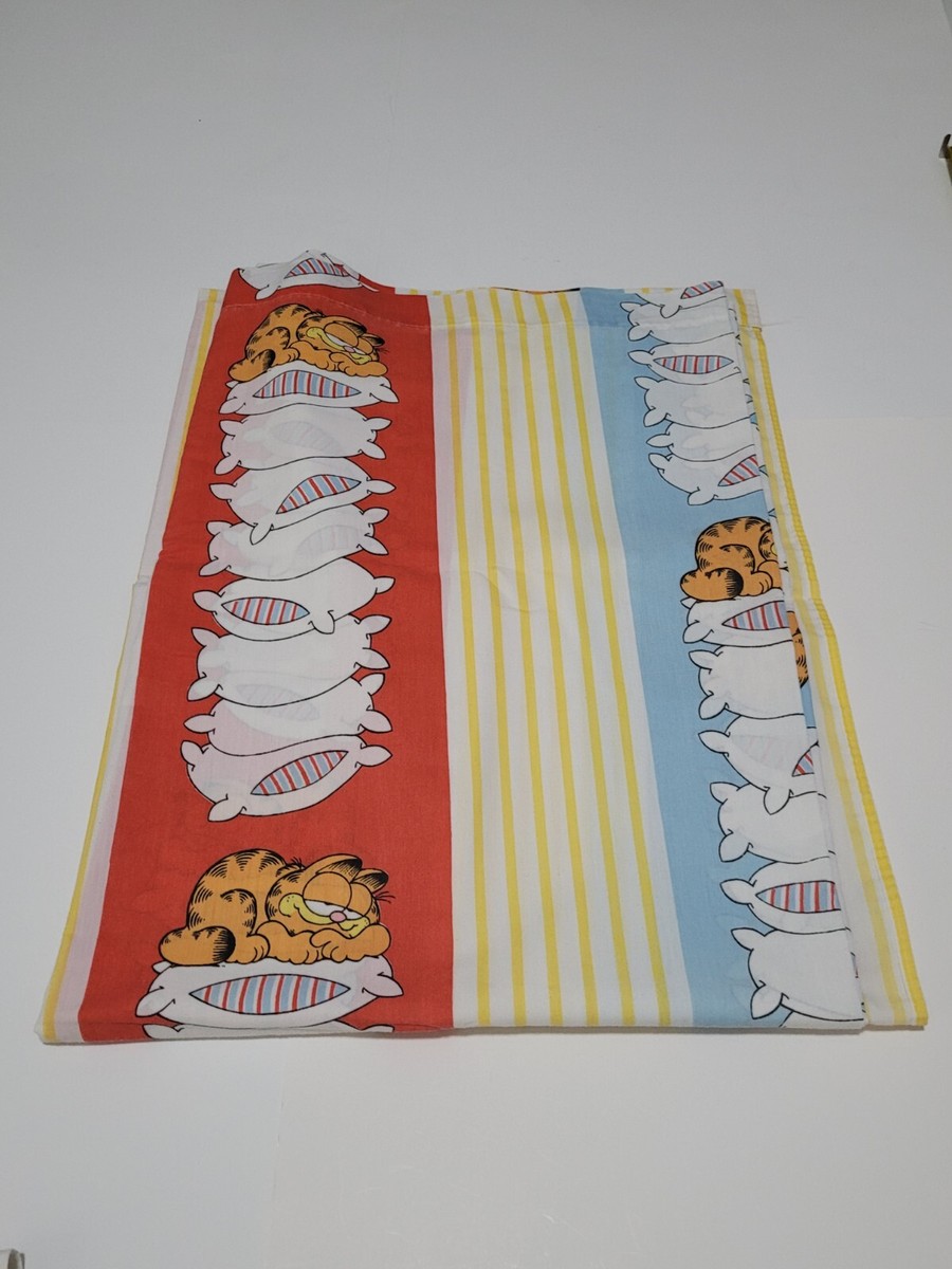 Vintage Garfield The Cat 1978 Twin Bed Sheet Set Jim Davis