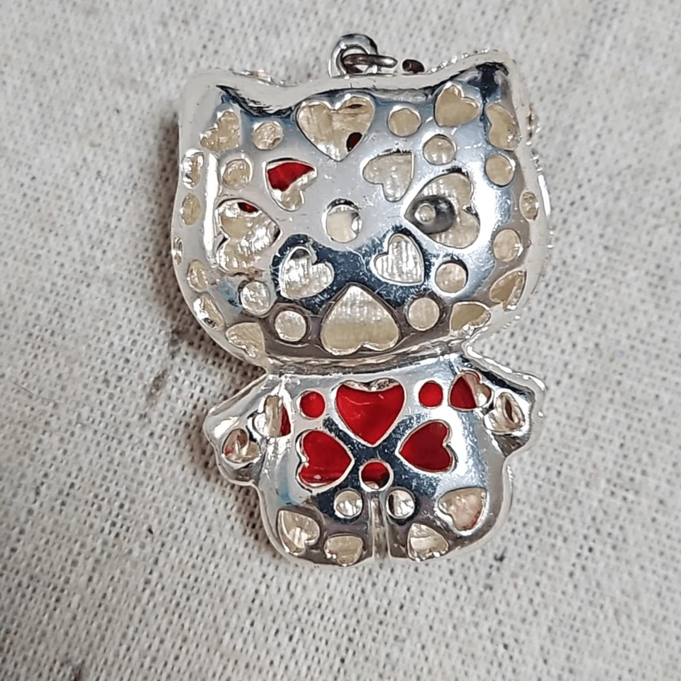 Colgante Sanrio Hello Kitty Cristal Rojo Hinchado RARO Foto 4 de 4
