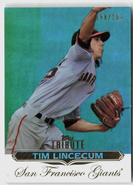 Tim Lincecum 2011 Topps Tribute Green /199 San Francisco Giants 015