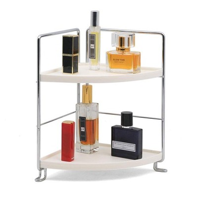 2-Tier Bathroom Countertop Organizer - Vanity Tray Cosmetic & Makeup Storage-...