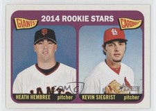 2014 Topps Heritage Rookie Stars Heath Hembree Kevin Siegrist #282 4k8