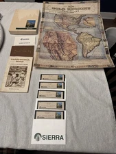 VINTAGE RARE CIB! Sierra GOLD RUSH Game - 100% COMPLETE!