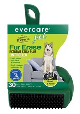 Evercare Pet Fur Erase Extreme Stick Plus 30 Sheet Lint Roller, Green
