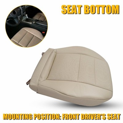 Leather Bottom Seat Cover Driver Side Tan For 2008-2014 Mercedes Benz C300 Sport