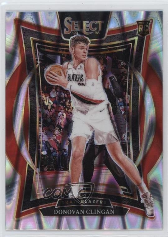 2024-25 Panini Select Concourse Tectonic Prizm Donovan Clingan #69 1p0e