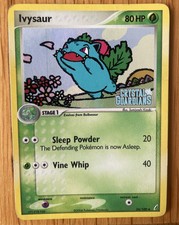 Ivysaur 34/100 EX Crystal Guardians Stamped Reverse Holo Heavily Played 2006