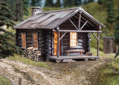 Woodland Scenics 4961 Construcción Lista N Scale Cozy Cabin Iluminado | Zustand: Nuevo