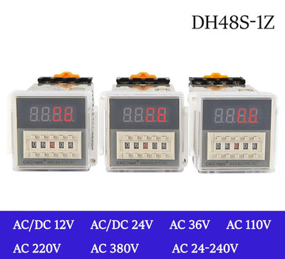 Digital Timer Relay Switch DH48S-1Z LED Programmable 0.01S-99H AC DC 12V - 380V