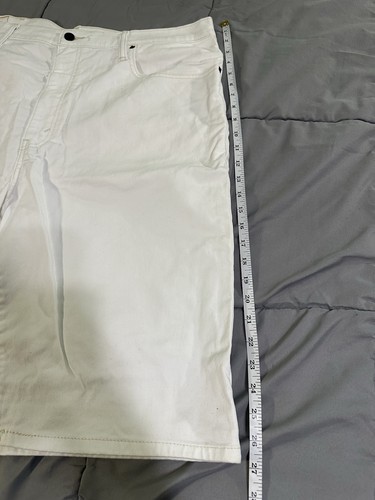 Levi's Strauss 569 pantaloncino uomo taglia 38 bianco denim largo dritto jorts ampio - Foto 3 di 15