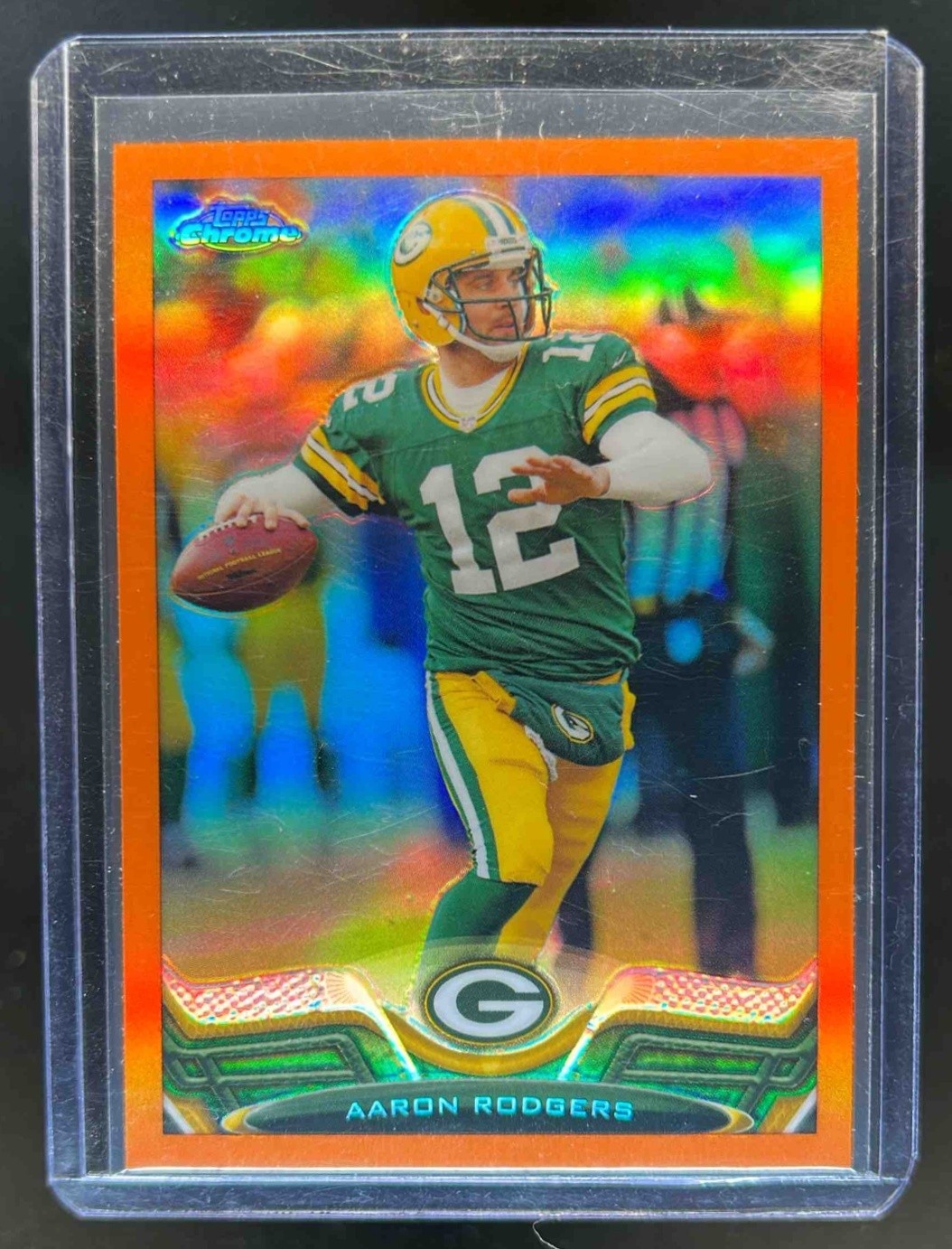 2013 Topps Chrome Aaron Rodgers Orange Refractor #150 Packers