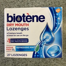 Biotène Dry Mouth Lozenges - Refreshing Mint, Pack of 27