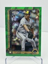 2025 TOPPS CHROME UPDATE SAPPHIRE | CONNOR THOMAS | MIL | GREEN /99 | #USC182