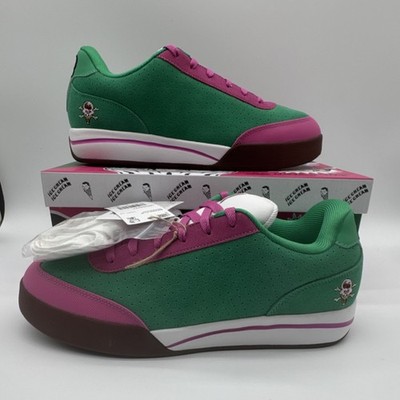 Reebok Ice Cream Board Flip Skateboarding Shoes Green Pink White Medium US 10