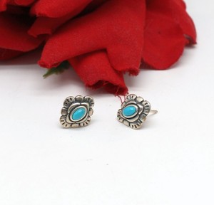 Sterling Silver & Turquoise  Carolyn Pollack Earrings  CAT RESCUE