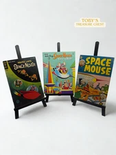  Space Mouse Comic Book (#1, 1962), (#1, 1953), Saalfield Coloring Book 1966🚀