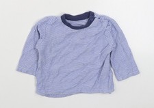 Baby UK Size 9-12 Months Dunnes Stores Blue Basic T-Shirt