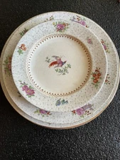 Set of 8 Antique 1918 Tiffany & Co NY Booths England Bird Plates