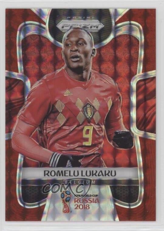 2018 Panini Prizm World Cup Red Mosaic Prizm Romelu Lukaku #20 6ns